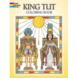 King Tut Egyptian Design Coloring Book