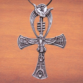 Priestly Ankh Egyptian Pewter Necklace