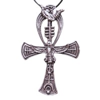 Priestly Ankh Egyptian Pewter Necklace