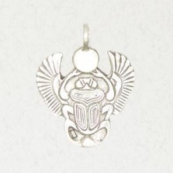 Khepri Scarab Pewter Egyptian Necklace