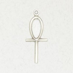 Ankh Simple Pewter Egyptian Necklace