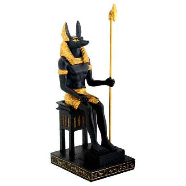 Anubis Egyptian God Seated Statue