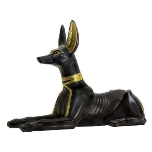 Anubis Egyptian Jackal God Dog Statue - 11 Inch Egyptian Statue