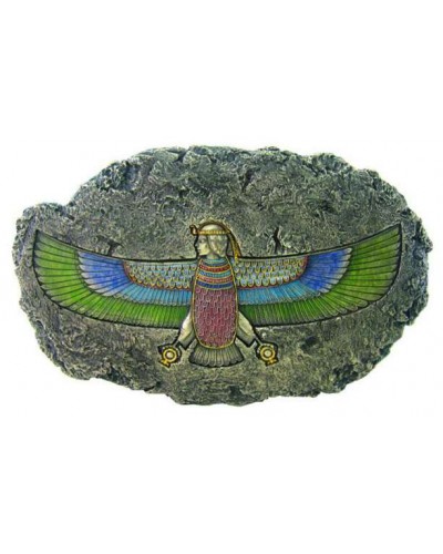 Winged Isis Egyptian Relief Wall Plaque - 12.5 Inches
